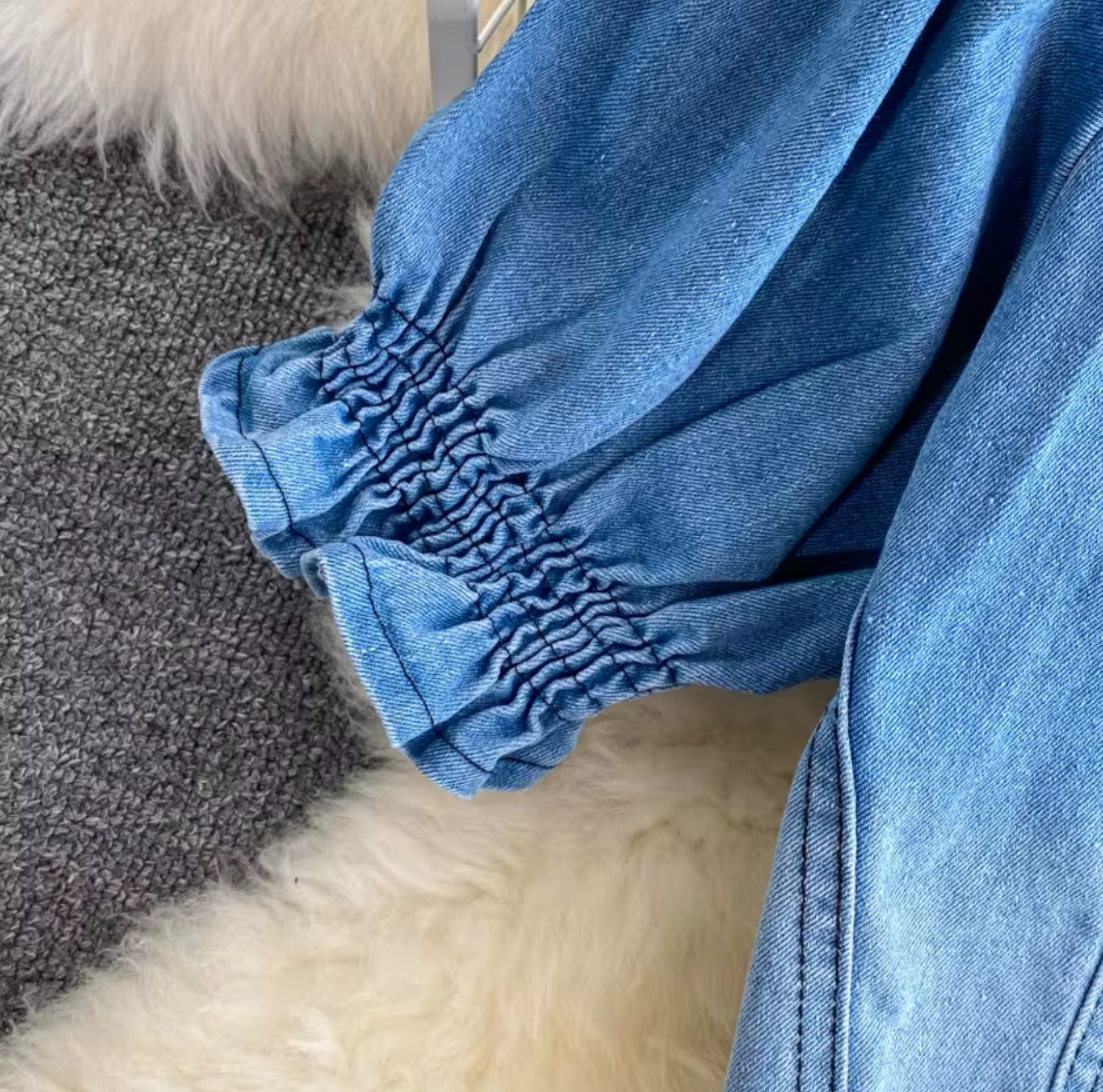 NEW AUTUMN OUTFIT DENIM JACKET WOMENS TWO PIECE SET HIGH WAIST MID-LENGTH SPLIT SKIRT LADIES DENIM Set