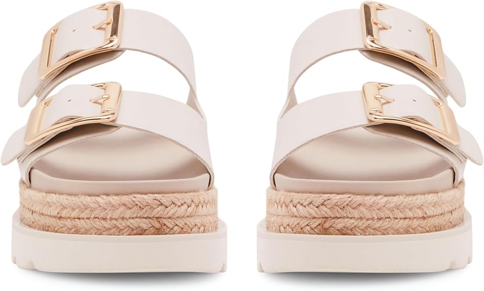 Comfortable Raffia Platform Wedges Sandals
