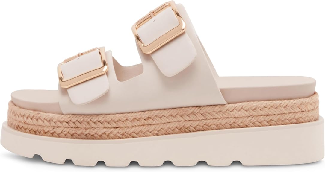 Comfortable Raffia Platform Wedges Sandals
