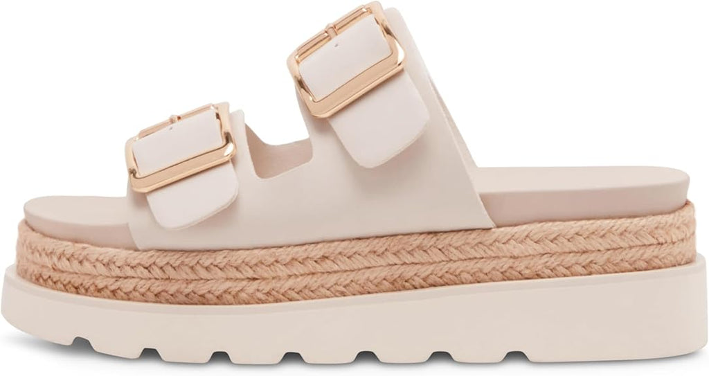 Comfortable Raffia Platform Wedges Sandals